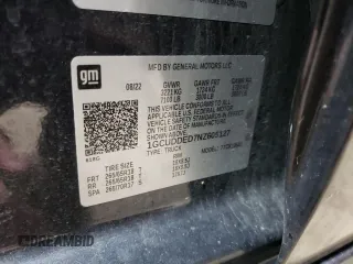 2022 Chevrolet Silverado 1500 LT with VIN 1GCUDDED7NZ605127, listed as a Copart auction lot 46609705 with 78,212 mi miles and Salvage Title. Bid and sale history available at DreamBid. Image 12.