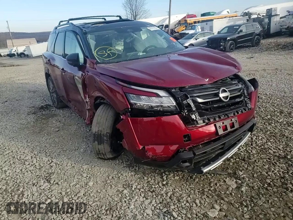 2023 Nissan Pathfinder SL z VIN 5N1DR3CD2PC239335, wystawiony jako Copart lot #48781855 z przebiegiem Nie podano mil oraz Szkoda całkowita • Salvage title. Historia ofert i sprzedaży dostępna na DreamBid. Obrazek 14.