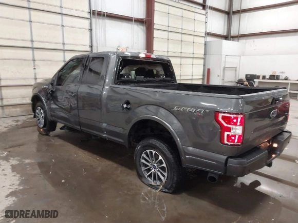 2018 Ford F-150 XL with VIN 1FTFX1E50JKG05240, listed as a IAAI auction lot 41495199 with 46,471 mi miles. Bid and sale history available at carsss.com. Image 3.