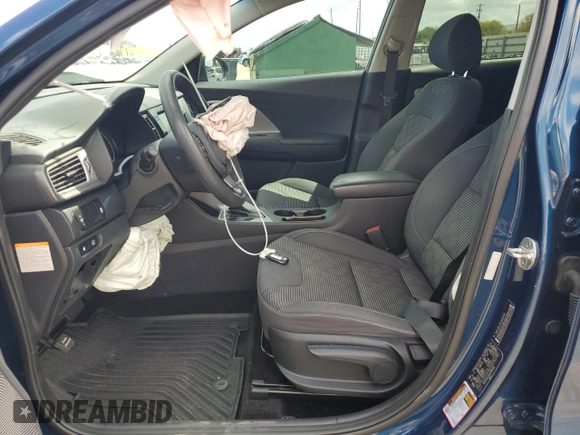 2017 Kia Niro LX with VIN KNDCB3LC2H5082018, listed as a Copart auction lot 53488755 with 122,830 mi miles and Salvage Title. Bid and sale history available at DreamBid. Image 7.