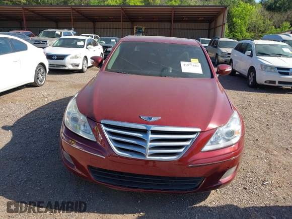 2011 Hyundai Genesis with VIN KMHGC4DF9BU124576, listed as a IAAI auction lot 41971684 with 199,322 mi miles and . Bid and sale history available at DreamBid. Image 6.