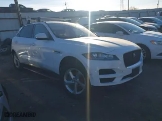 2018 Jaguar F-PACE 25t Premium with VIN SADCJ2FX4JA203581, listed as a IAAI auction lot 41026371 with 1 mi miles. Bid and sale history available at carsss.com. Image 1.