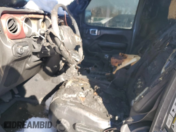 2018 Jeep Wrangler Unlimited Rubicon with VIN 1C4HJXFN5JW332073, listed as a Copart auction lot 89387295 with Not provided miles and Salvage title. Bid and sale history available at DreamBid. Image 7.