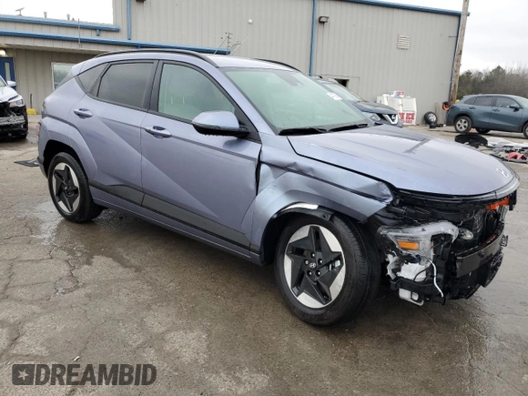 2024 Hyundai Kona SEL with VIN KM8HC3A66RU006224, listed as a Copart auction lot 44139005 with 7,209 mi miles and Salvage Title. Bid and sale history available at DreamBid. Image 4.