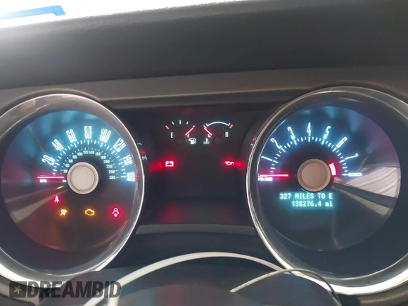 2011 Ford Mustang V6 with VIN 1ZVBP8EMXB5159321, listed as a IAAI auction lot 41451864 with 138,276 mi miles and . Bid and sale history available at DreamBid. Image 7.