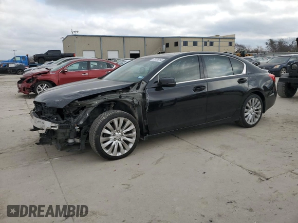 2015 Acura RLX Advance with VIN JH4KC1F93FC001340, listed as a Copart auction lot 82438264 with 115,370 mi miles and Salvage title. Bid and sale history available at DreamBid. Image 1.