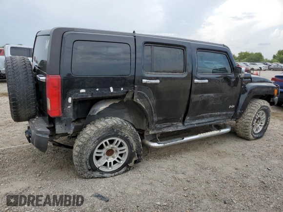 2006 Hummer H3 with VIN 5GTDN136468220074, listed as a Copart auction lot 55168725 with 175,119 mi miles and Salvage Title. Bid and sale history available at DreamBid. Image 3.