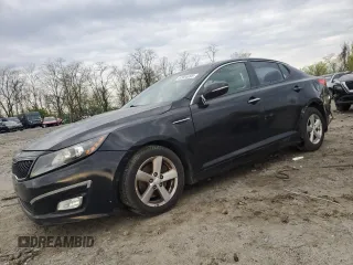 2014 Kia Optima LX with VIN 5XXGM4A71EG301792, listed as a Copart auction lot 52954895 with 187,730 mi miles and Salvage title. Bid and sale history available at DreamBid. Image 1.