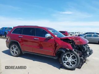 2020 Jeep Grand Cherokee Limited with VIN 1C4RJEBG2LC256980, listed as a IAAI auction lot 42378094 with 83,267 mi miles and . Bid and sale history available at DreamBid. Image 14.
