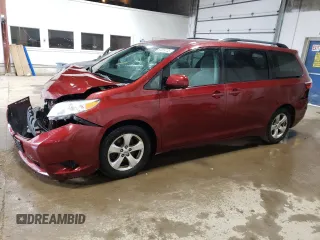 2016 Toyota Sienna LE AAS with VIN 5TDKK3DC3GS691752, listed as a Copart auction lot 55819735 with 247,385 mi miles and Clean Title. Bid and sale history available at DreamBid. Image 1.