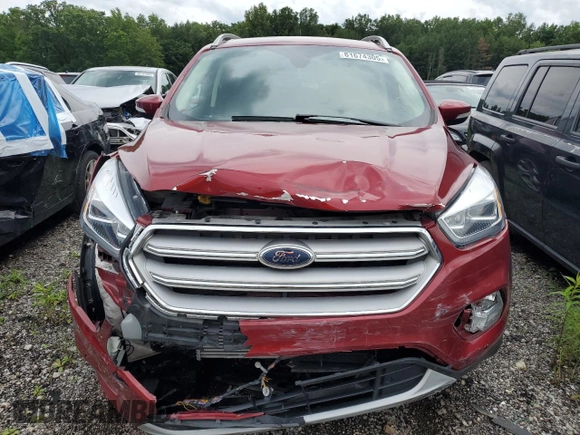 2019 Ford Escape Titanium with VIN 1FMCU0J98KUC00873, listed as a Copart auction lot 61674305 with 53,554 mi miles and Salvage title. Bid and sale history available at DreamBid. Image 5.