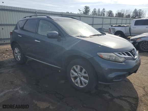 2011 Nissan Murano SV with VIN JN8AZ1MW2BW169892, listed as a Copart auction lot 46628735 with 164,409 mi miles and Salvage Title. Bid and sale history available at carsss.com. Image 4.