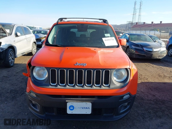 2015 Jeep Renegade Latitude with VIN ZACCJBBT2FPB22309, listed as a IAAI auction lot 41451716 with 93,027 mi miles and . Bid and sale history available at DreamBid. Image 12.