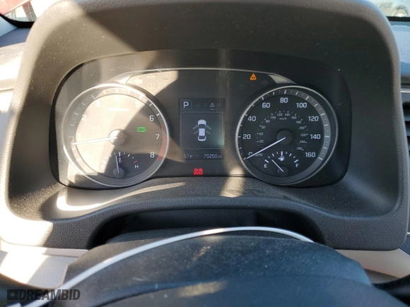 2018 Hyundai Elantra SEL with VIN 5NPD84LF1JH217630, listed as a Copart auction lot 46940535 with 75,256 mi miles and Salvage Title. Bid and sale history available at carsss.com. Image 9.