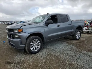 2020 Chevrolet Silverado 1500 Custom with VIN 3GCPWBEH9LG362156, listed as a Copart auction lot 47563805 with 72,267 mi miles and Salvage Title. Bid and sale history available at carsss.com. Image 1.