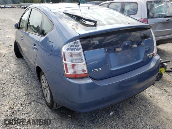 2007 Toyota Prius with VIN JTDKB20U877619139, listed as a Copart auction lot 55257552 with 0 mi miles and Salvage Title. Bid and sale history available at carsss.com. Image 3.