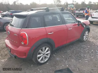 2015 MINI Cooper Countryman S with VIN WMWZC3C50FWT05122, listed as a IAAI auction lot 41572503 with NaN miles. Bid and sale history available at carsss.com. Image 4.