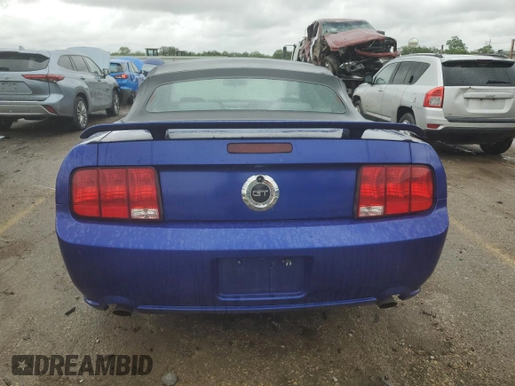 2005 Ford Mustang GT Deluxe with VIN 1ZVHT85H055196732, listed as a Copart auction lot 55848375 with 148,083 mi miles and Salvage Title. Bid and sale history available at DreamBid. Image 6.
