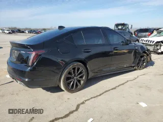 2020 Cadillac CT5 V-Series with VIN 1G6DV5RW8L0150419, listed as a Copart auction lot 87421384 with 58,743 mi miles and Salvage Title. Bid and sale history available at carsss.com. Image 3.