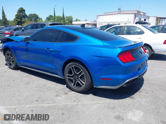 2021 Ford Mustang EcoBoost with VIN 1FA6P8TH0M5119073, listed as a IAAI auction lot 42225499 with 52,165 mi miles and . Bid and sale history available at DreamBid. Image 3.