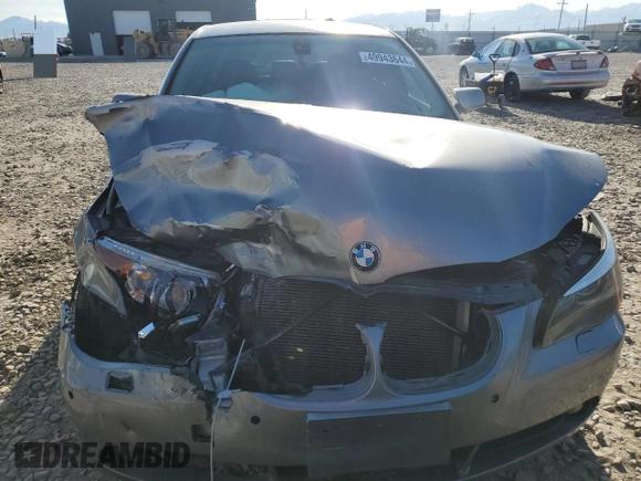 2005 BMW 5 Series 545i with VIN WBANB33575CN66751, listed as a Copart auction lot 49943644 with Not Provided miles and Salvage Title. Bid and sale history available at carsss.com. Image 5.