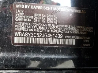 2018 BMW 3 Series 340i xDrive with VIN WBA8Y3C52JG451439, listed as a Copart auction lot 51140935 with Not Provided miles and Clean Title. Bid and sale history available at carsss.com. Image 13.