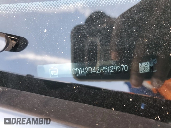 2024 Chevrolet Corvette 1LT with VIN 1G1YA2D42R5129570, listed as a Copart auction lot 49491405 with Not provided miles and Salvage title. Bid and sale history available at DreamBid. Image 12.