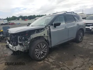 2024 Nissan Pathfinder SL with VIN 5N1DR3CD8RC206259, listed as a Copart auction lot 62491925 with 7,882 mi miles and Salvage title. Bid and sale history available at DreamBid. Image 1.