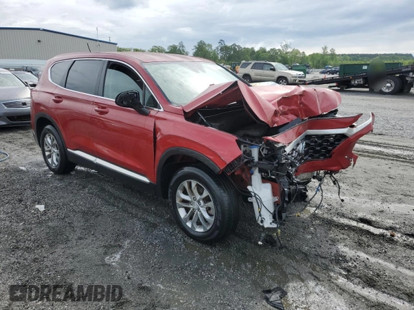 2019 Hyundai Santa Fe SE with VIN 5NMS2CAD9KH062750, listed as a Copart auction lot 54256635 with 113,742 mi miles and Salvage title. Bid and sale history available at DreamBid. Image 4.