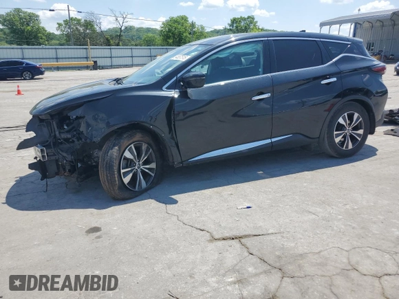 2019 Nissan Murano S with VIN 5N1AZ2MJ6KN119102, listed as a Copart auction lot 54857515 with 108,267 mi miles and Salvage Title. Bid and sale history available at DreamBid. Image 1.