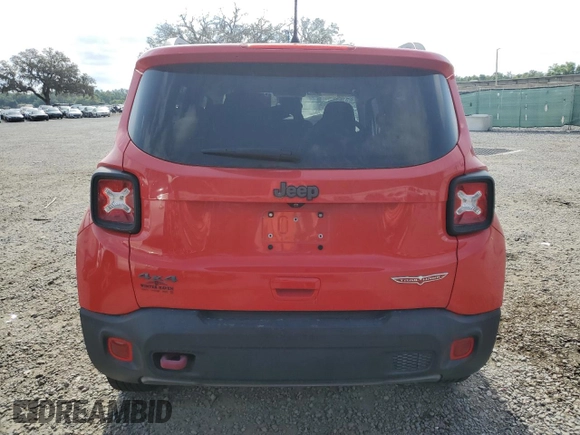 2020 Jeep Renegade Trailhawk with VIN ZACNJBC19LPL45977, listed as a Copart auction lot 50263085 with 104,709 mi miles and Non repairable. Bid and sale history available at DreamBid. Image 6.
