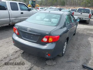 2009 Toyota Corolla with VIN JTDBL40E799044377, listed as a IAAI auction lot 41946596 with 1 mi miles. Bid and sale history available at carsss.com. Image 4.