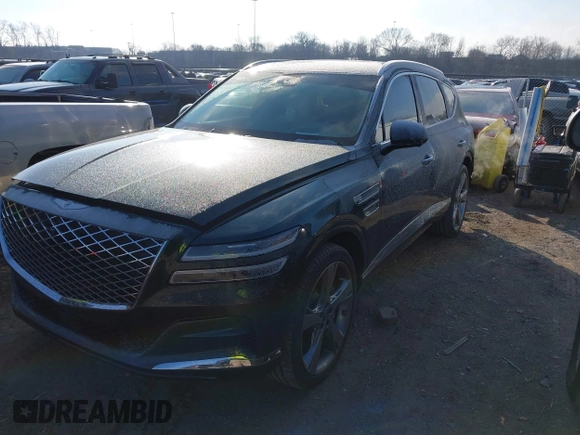 2021 Genesis GV80 with VIN KMUHCESCXMU031136, listed as a IAAI auction lot 41297818 with 31,890 mi miles and . Bid and sale history available at DreamBid. Image 18.