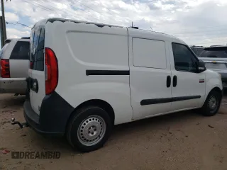 2016 Ram ProMaster City Cargo Tradesman with VIN ZFBERFATXG6B76090, listed as a Copart auction lot 70745034 with 123,982 mi miles and Salvage Title. Bid and sale history available at DreamBid. Image 3.