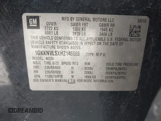 2017 GMC Acadia SLT z VIN 1GKKNVLSXHZ146065, wystawiony jako IAAI lot #41829025 z przebiegiem 320 964 mil mil oraz . Historia ofert i sprzedaży dostępna na DreamBid. Obrazek 9.