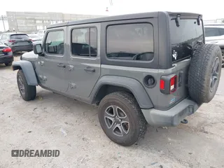 2018 Jeep Wrangler Unlimited Sport S with VIN 1C4HJXDN8JW203134, listed as a IAAI auction lot 42398860 with 103,801 mi miles and . Bid and sale history available at DreamBid. Image 3.