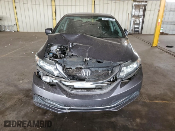 2015 Honda Civic Sedan SE with VIN 19XFB2F74FE100302, listed as a Copart auction lot 51103125 with 137,063 mi miles and Salvage Title. Bid and sale history available at carsss.com. Image 5.