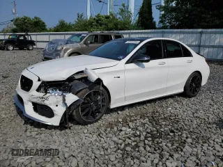 2018 Mercedes-Benz C 43 AMG z VIN 55SWF6EB3JU270248, wystawiony jako Copart lot #60402395 z przebiegiem 91 502 mil mil oraz Szkoda całkowita • Salvage title. Historia ofert i sprzedaży dostępna na DreamBid. Obrazek 1.