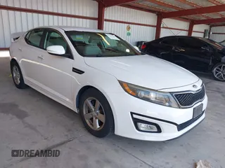 2014 Kia Optima LX with VIN 5XXGM4A78EG335275, listed as a IAAI auction lot 42599237 with 194,999 mi miles and . Bid and sale history available at DreamBid. Image 1.