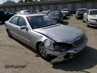 2001 Mercedes-Benz S-Class with VIN WDBNG70J31A196545, listed as a Copart auction lot 55136534 with 168,841 mi miles and Non Repairable. Bid and sale history available at carsss.com. Image 11.
