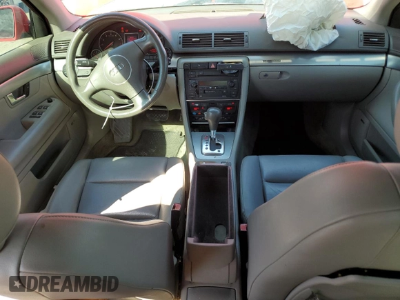 2004 Audi A4 1.8T with VIN WAULC68E44A027691, listed as a Copart auction lot 76308064 with 114,236 mi miles and Salvage Title. Bid and sale history available at carsss.com. Image 8.