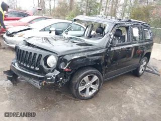 2016 Jeep Patriot Latitude with VIN 1C4NJRFB4GD500763, listed as a IAAI auction lot 41777773 with 85,766 mi miles. Bid and sale history available at carsss.com. Image 2.