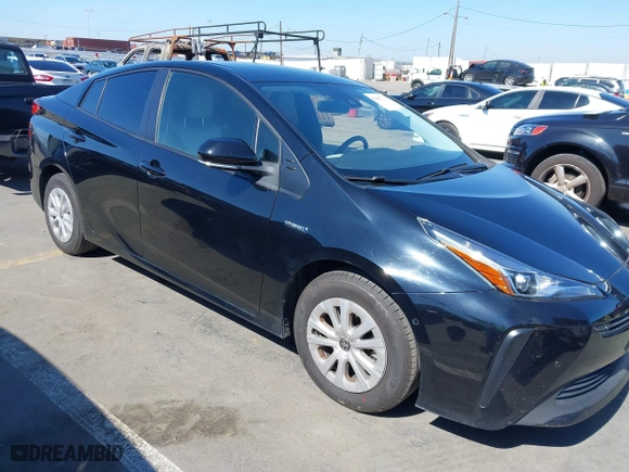 2022 Toyota Prius L Eco with VIN JTDKAMFU3N3165036, listed as a IAAI auction lot 41657575 with 44,099 mi miles. Bid and sale history available at carsss.com. Image 1.