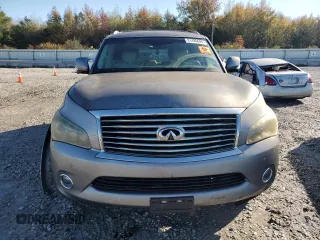 2011 Infiniti QX56 7-passenger with VIN JN8AZ2NEXB9001184, listed as a Copart auction lot 81480694 with 208,947 mi miles and Clean Title. Bid and sale history available at carsss.com. Image 5.