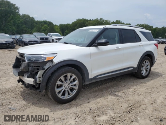 2021 Ford Explorer Limited z VIN 1FMSK7FH2MGC15767, wystawiony jako Copart lot #60029515 z przebiegiem 105 092 mil mil oraz Szkoda całkowita • Salvage title. Historia ofert i sprzedaży dostępna na DreamBid. Obrazek 1.