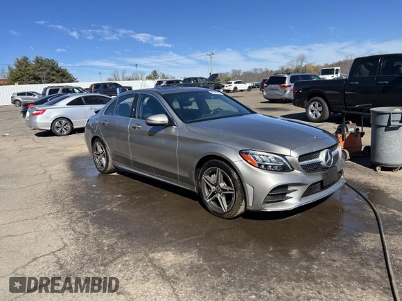 2020 Mercedes-Benz C 300 with VIN 55SWF8EB5LU325541, listed as a Copart auction lot 48358355 with 70,592 mi miles and Non Repairable. Bid and sale history available at DreamBid. Image 4.