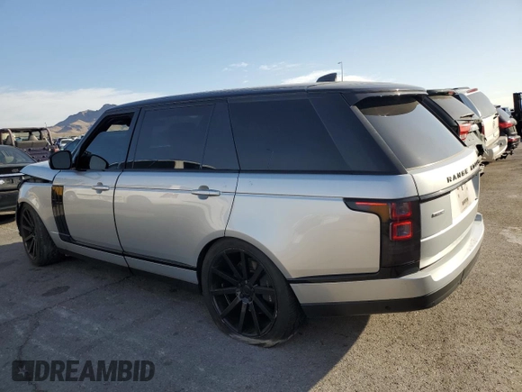 2017 Land Rover Range Rover with VIN SALGS5FEXHA345897, listed as a Copart auction lot 51103205 with 74,520 mi miles and Salvage title. Bid and sale history available at DreamBid. Image 2.
