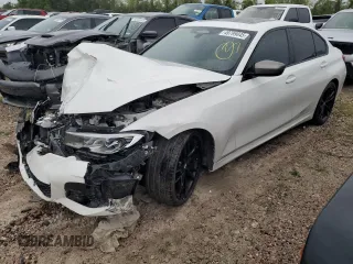 2021 BMW 3 Series M340i with VIN 3MW5U7J03M8C12479, listed as a Copart auction lot 49799845 with 39,303 mi miles and Salvage Title. Bid and sale history available at carsss.com. Image 1.