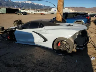 2020 Chevrolet Corvette 2LT with VIN 1G1Y73D43L5117925, listed as a Copart auction lot 42989775 with 18,835 mi miles and Salvage Title. Bid and sale history available at carsss.com. Image 2.