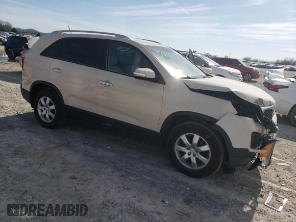 2011 Kia Sorento LX with VIN 5XYKT3A13BG039123, listed as a Copart auction lot 49666065 with 124,099 mi miles and Salvage Title. Bid and sale history available at DreamBid. Image 4.